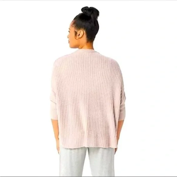 Barefoot Dreams CozyChic Lite Ribbed Shrug Cardigan Blush Pink Size 2X - Picture 2 of 7
